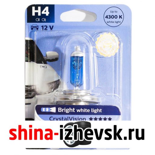 Лампа галогеновая PHILIPS — H4-55 Вт-4300К, 1 шт. в Ижевске